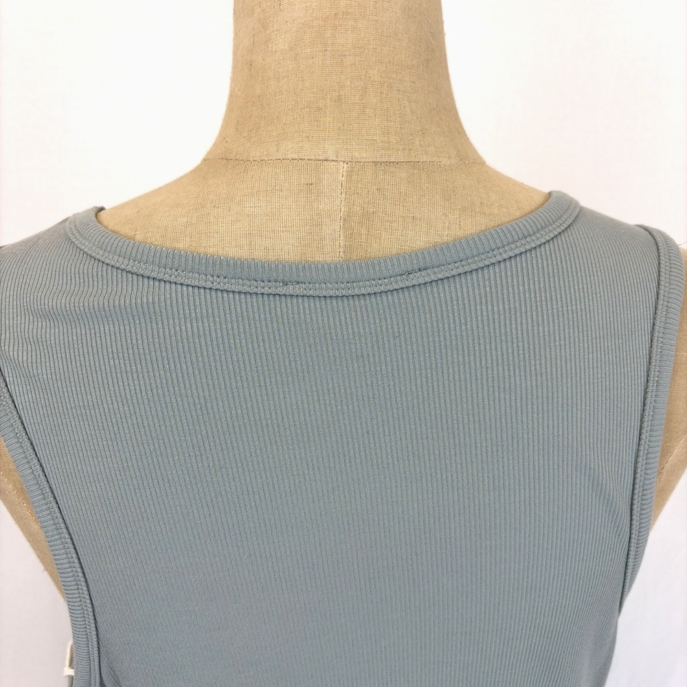 NWT Another Love Dear John Green Ribbed Knit Maxi Tank Dress #0646 Size XL - Picture 7 of 7